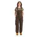 Berne Womens Softstone Insulated Bib Overall, Tuscan - 3XL WB515TSNS560